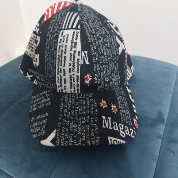 Simple Lightweight HAT CAP Multicolored Wordings Black White Everyday Casual Hat - Picture 3 of 11